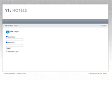 Tablet Screenshot of intranet.ytlhotels.com